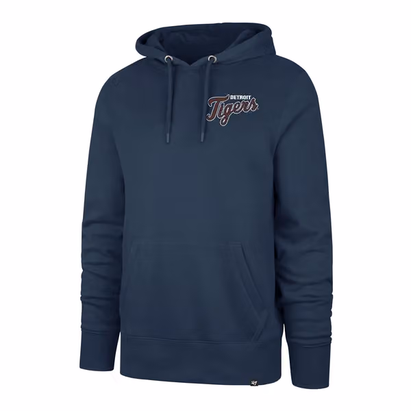 Detroit Tigers Backer '47 Burnside MLB Hoodie Timber Blue view 1