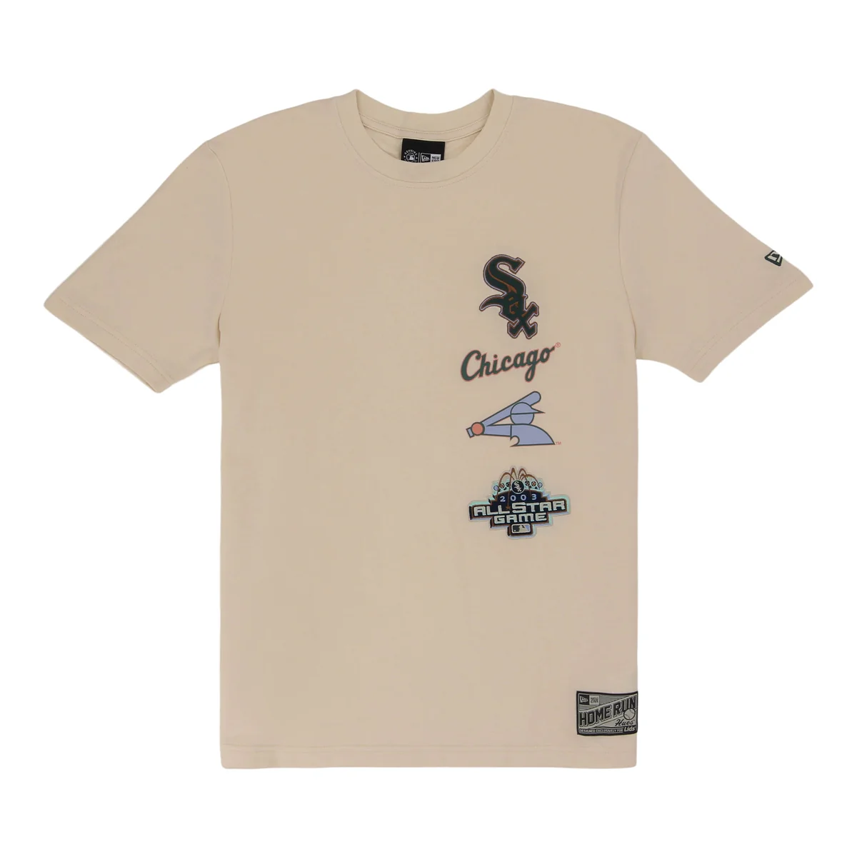 Chicago White Sox Spring Color Collection New Era Stacked Tee front view