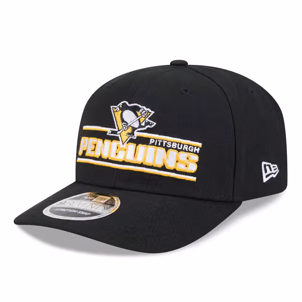 Pittsburgh Penguins NHL Stated 9SEVENTY Stretch-Snap Cap Black product photo