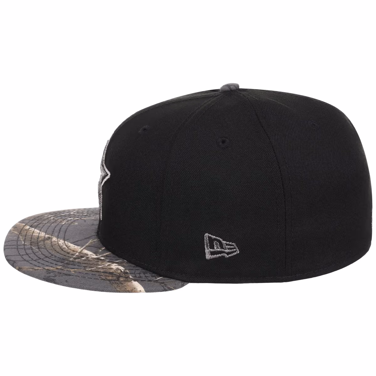 Houston Astros MLB Black Realtree Metallics New Era 59FIFTY detail view