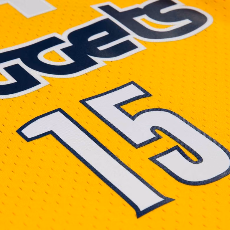 Nikola Jokić #15 Denver Nuggets 2017 Swingman NBA Jersey Yellow view 4