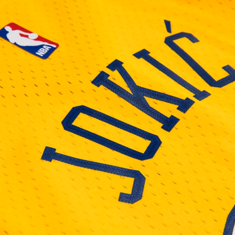 Nikola Jokić #15 Denver Nuggets 2017 Swingman NBA Jersey Yellow view 5