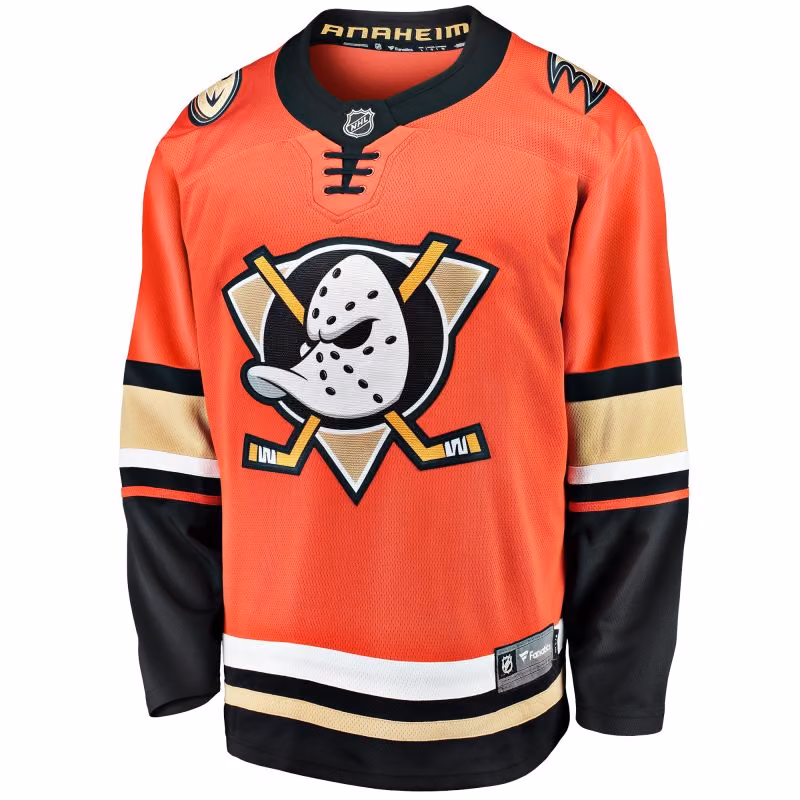 Anaheim Ducks Breakaway NHL Jersey Alternate Orange view 1