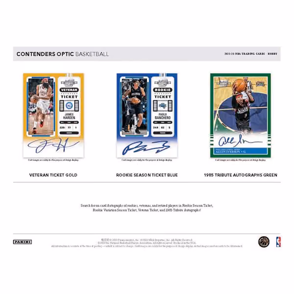 2022/23 Panini Contenders Optic Basketball NBA Hobby Box view 2