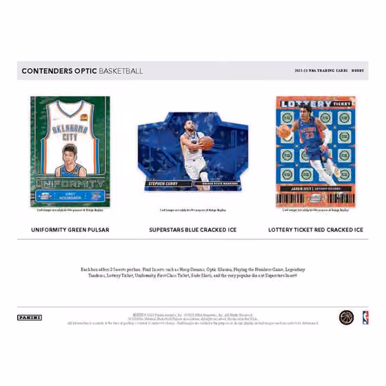 2022/23 Panini Contenders Optic Basketball NBA Hobby Box view 3