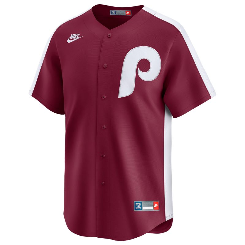 Philadelphia Phillies Cooperstown Nike Limited MLB Jersey Maroon view 1