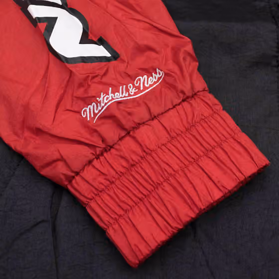 New Jersey Devils Undeniable Mitchell & Ness NHL Windbreaker Jacket view 5