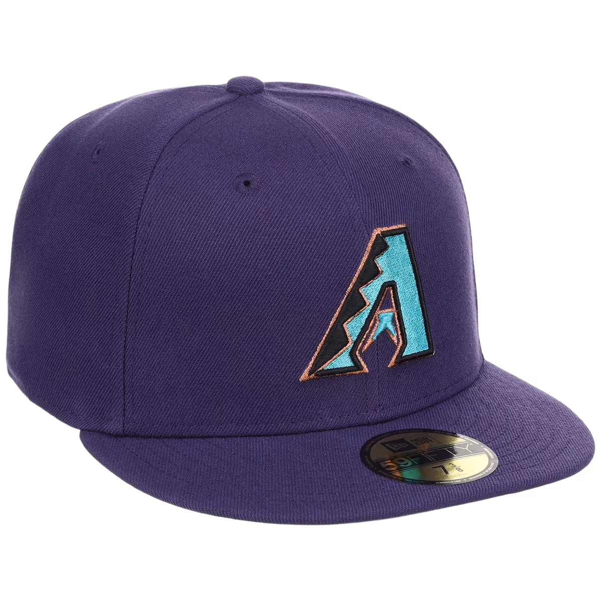 Arizona Diamondbacks MLB Cooperstown Authentic Collection New Era 59FIFTY (Purple/Purple) front view