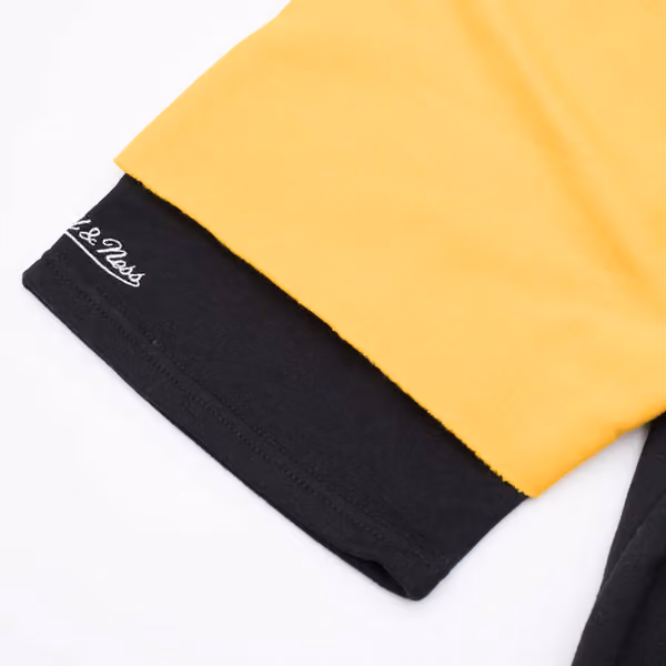 Pittsburgh Steelers Mitchell & Ness Cut Sleeves Fleece Short Sleeve NFL Hoodie view 4