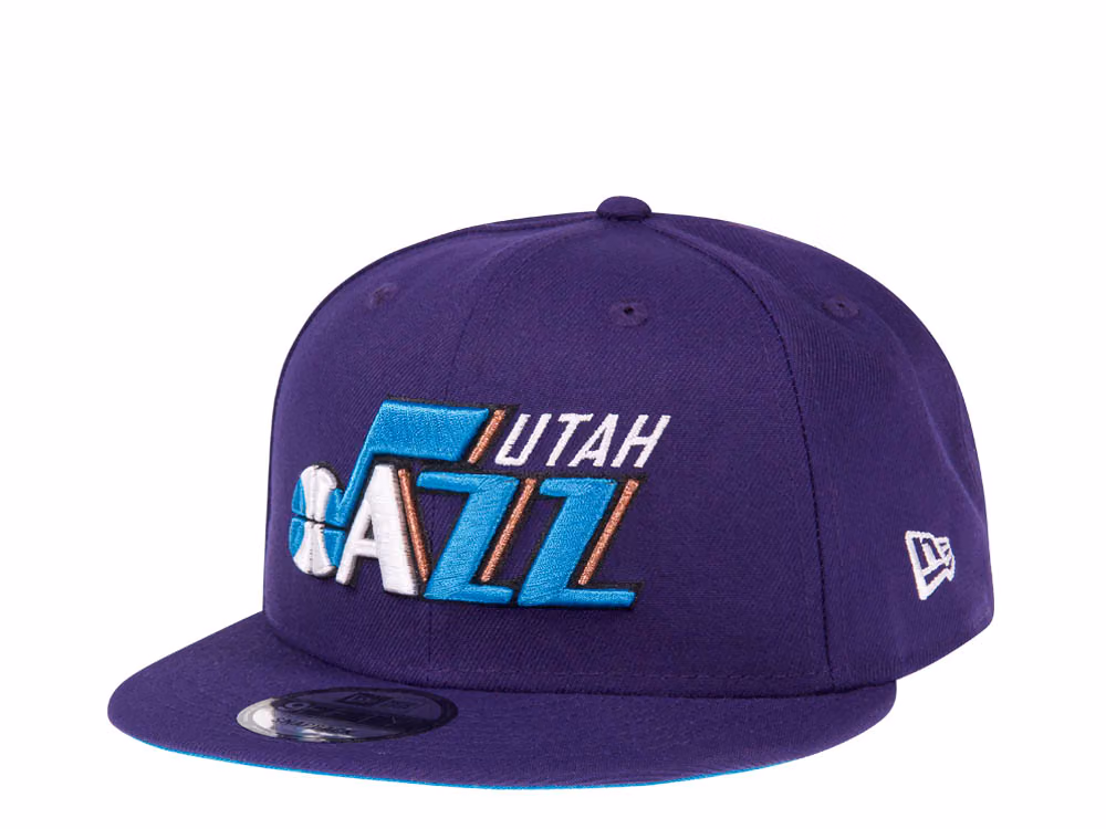 New Era Utah Jazz Purple Blue Edition 9Fifty Snapback Hat front