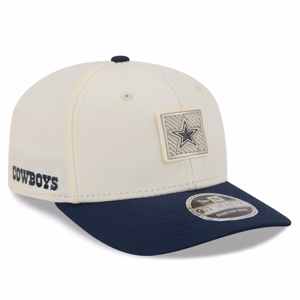 Dallas Cowboys 2026 NFL Training Camp 9SEVENTY Stretch-Snap Cap Cream/Navy product photo