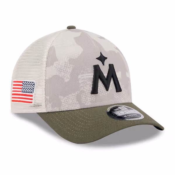 Minnesota Twins 2025 MLB Armed Forces 9FORTY M-Crown A-Frame Snapback Cap product photo