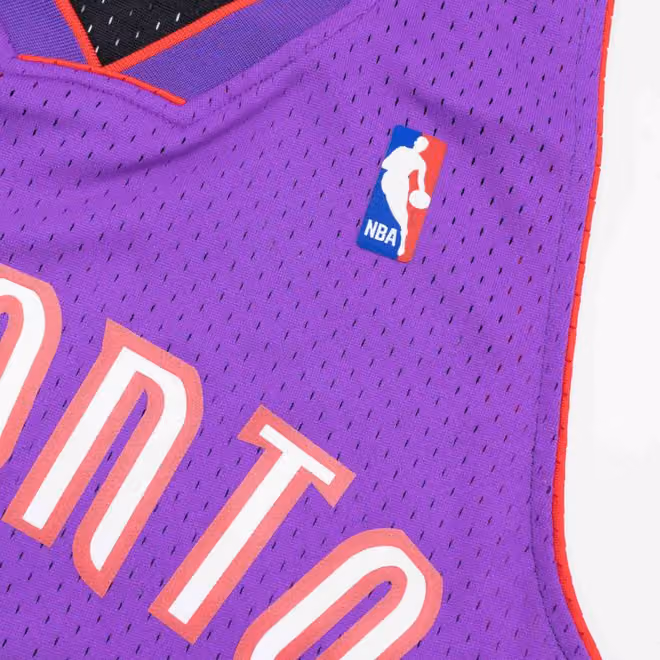 Dell Curry #30 Toronto Raptors 1999-00 Mitchell & Ness Swingman NBA Jersey Purple view 5