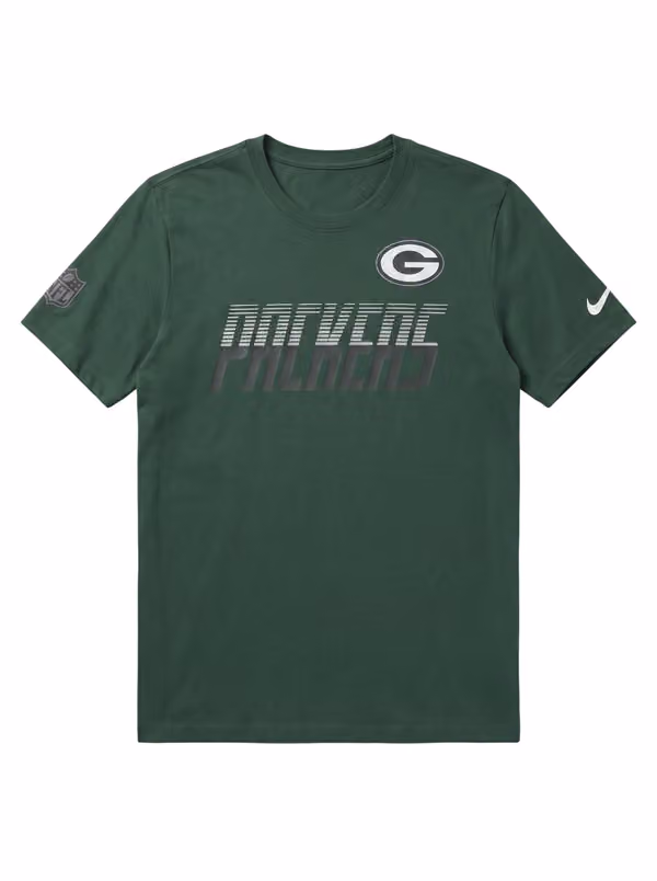 Green Bay Packers 2026 NFL Sideline Team Issue Dri-Fit T-Shirt Green view 1