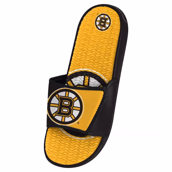 Boston Bruins Big Logo NHL Gel Slides view 2