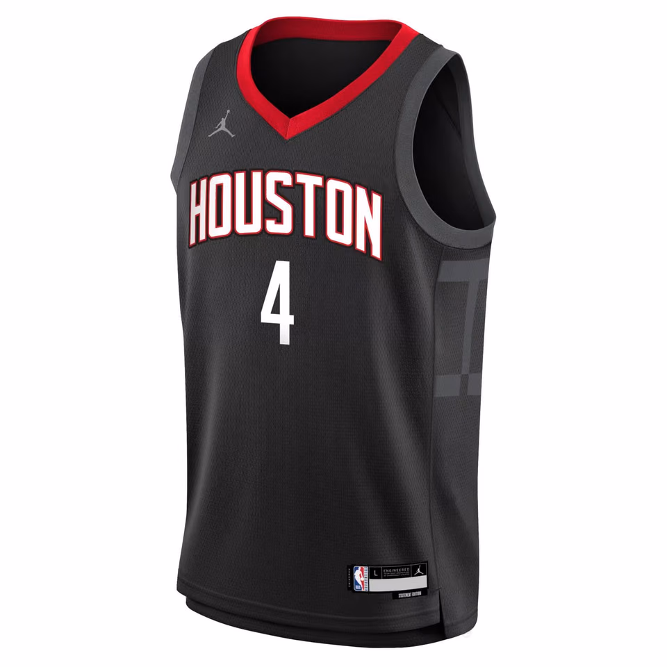 Jalen Green #4 Houston Rockets Jordan Swingman NBA Jersey Black (YOUTH) view 2
