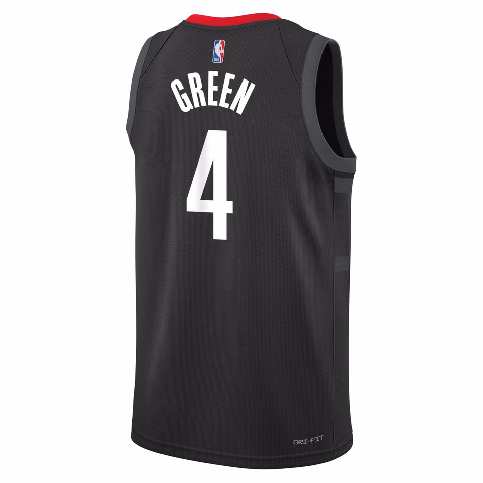 Jalen Green #4 Houston Rockets Jordan Swingman NBA Jersey Black (YOUTH) view 3