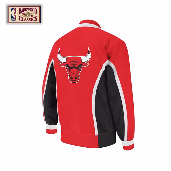 Chicago Bulls 1992-1993 Authentic Warm Up NBA Jacket Red view 3