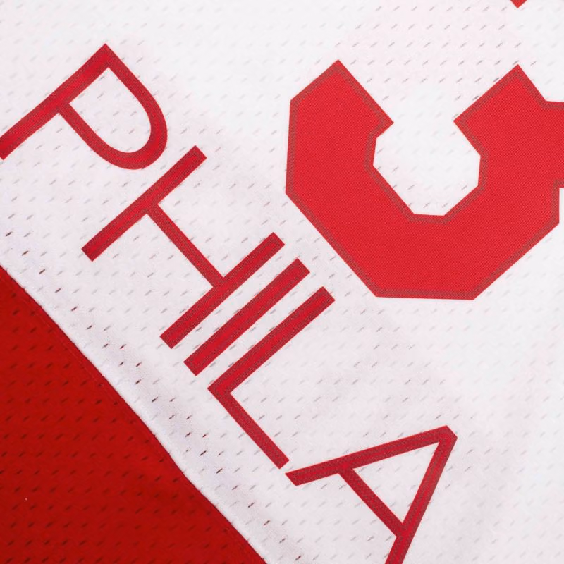 Allen Iverson #3 Philadelphia 76ers 2003-04 PHILA Mitchell & Ness Swingman NBA Jersey view 5