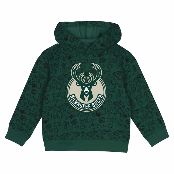 Milwaukee Bucks Toddler Give & Go NBA Hoodie Sweatpants Set view 2