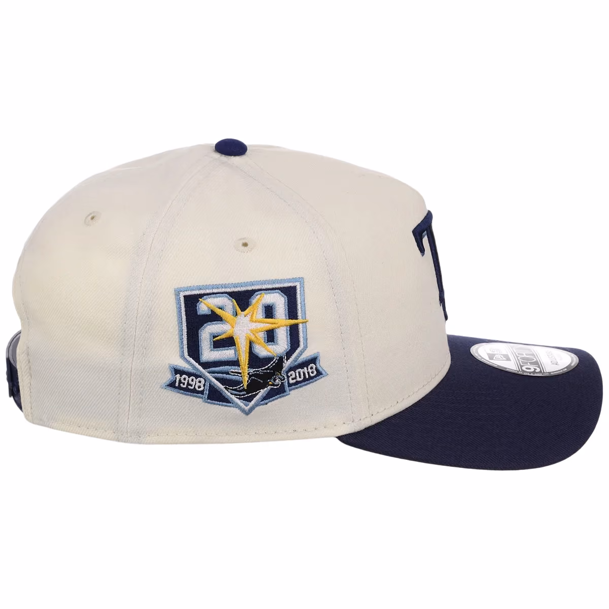 Tampa Bay Rays MLB Chrome OTC New Era 9FORTY A-Frame detail view