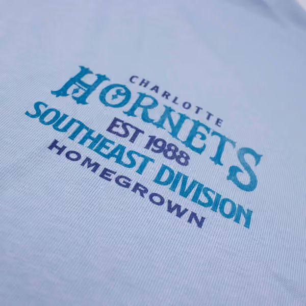 Charlotte Hornets Full Court Pressed NBA T-Shirt Blue view 4