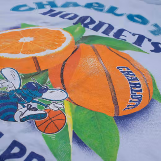 Charlotte Hornets Full Court Pressed NBA T-Shirt Blue view 6