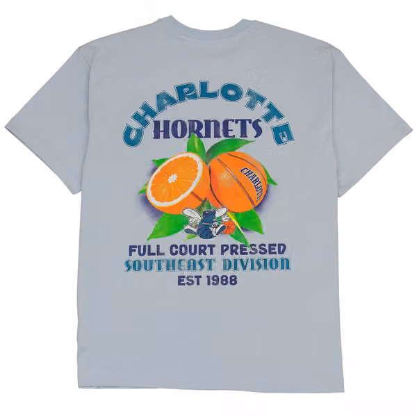 Charlotte Hornets Full Court Pressed NBA T-Shirt Blue view 1