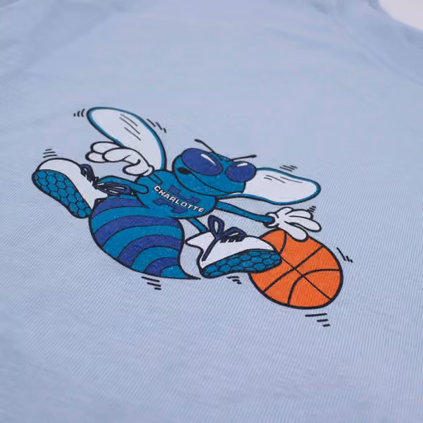 Charlotte Hornets Full Court Pressed NBA T-Shirt Blue view 3