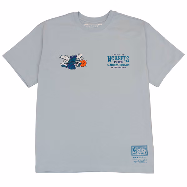 Charlotte Hornets Full Court Pressed NBA T-Shirt Blue view 2