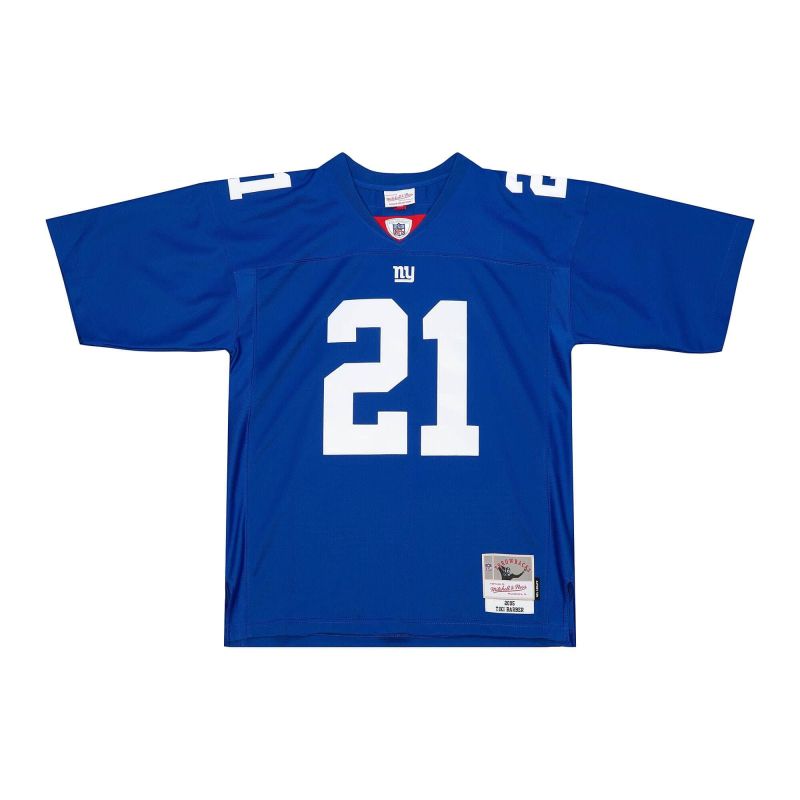 Tiki Barber #21 New York Giants 2005 Mitchell & Ness Legacy NFL Jersey Blue view 1