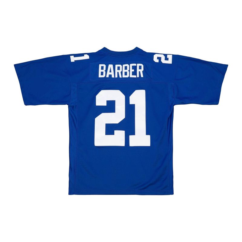 Tiki Barber #21 New York Giants 2005 Mitchell & Ness Legacy NFL Jersey Blue view 2