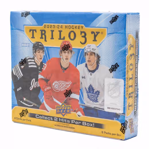 2023/24 Upper Deck Trilogy Hockey Hobby Box view 1