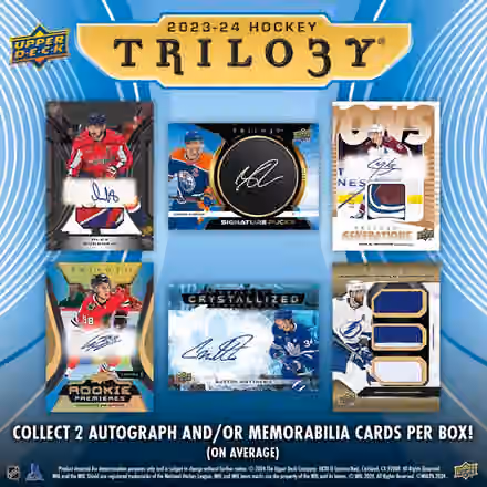 2023/24 Upper Deck Trilogy Hockey Hobby Box view 2