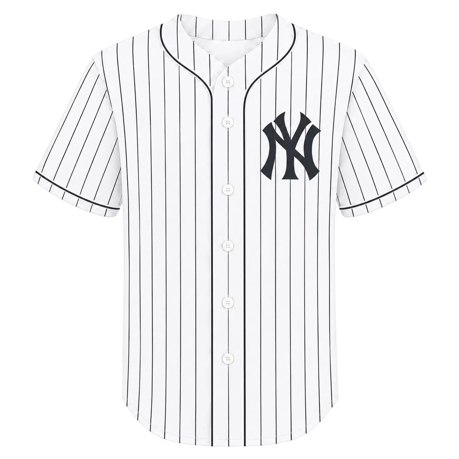 New York Yankees White Home Jersey Custom Epic Pinstripe