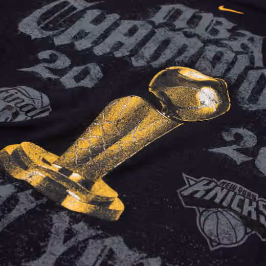 New York Knicks 2026 NBA Champions Locker Room T-Shirt Black view 3