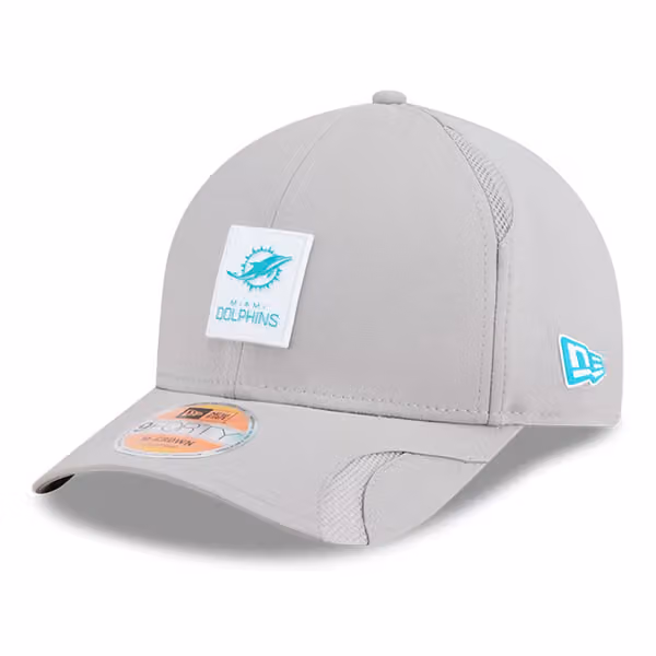 Miami Dolphins 2025 NFL On-Field Sideline 9FORTY M-Crown Cap CW Grau product photo