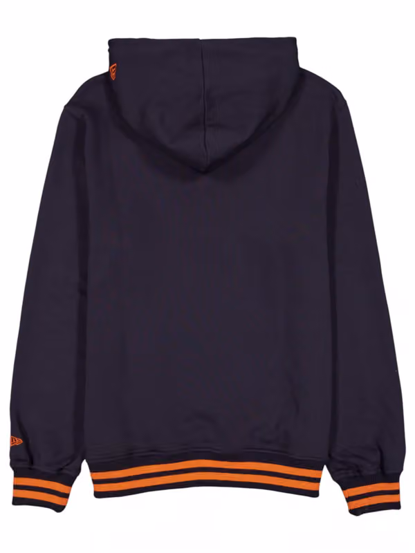 Chicago Bears Felt Logo Throwback NFL Hoodie Navy view 2