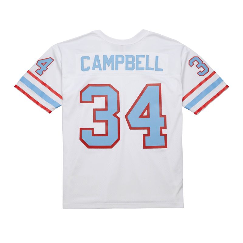 Earl Campbell #34 Houston Oilers 1979 Legacy Throwback NFL Jersey White view 1