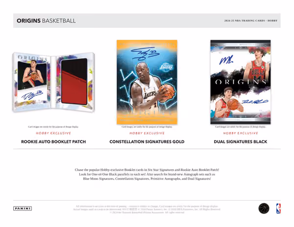 2024/25 Panini Origins Basketball NBA Hobby Box view 3