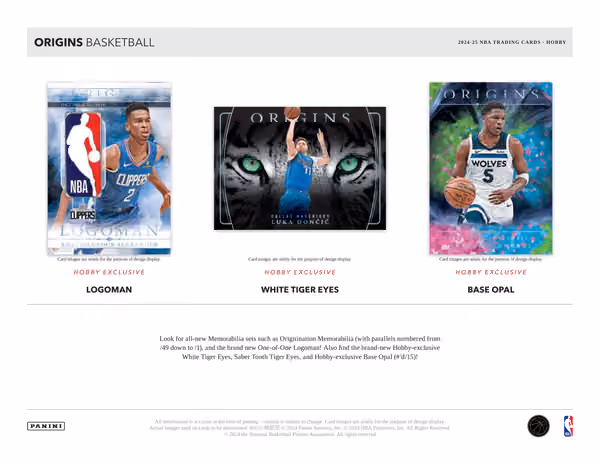 2024/25 Panini Origins Basketball NBA Hobby Box view 4