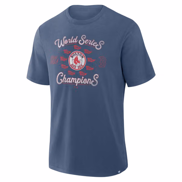 Boston Red Sox Retro Stadium Slub MLB T-Shirt Navy view 1