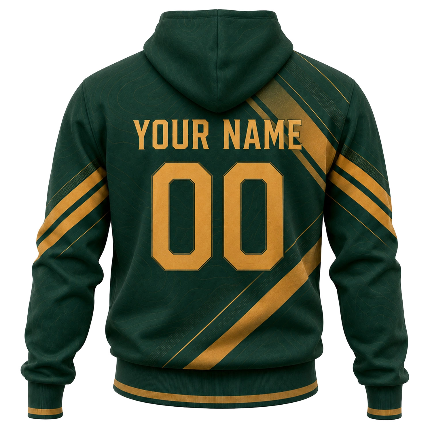 Portland Timbers Fan Hoodie Custom Elite Gold Stripe