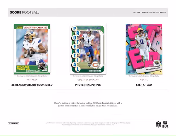 2024 Panini Score NFL Football Retail Pack view 3