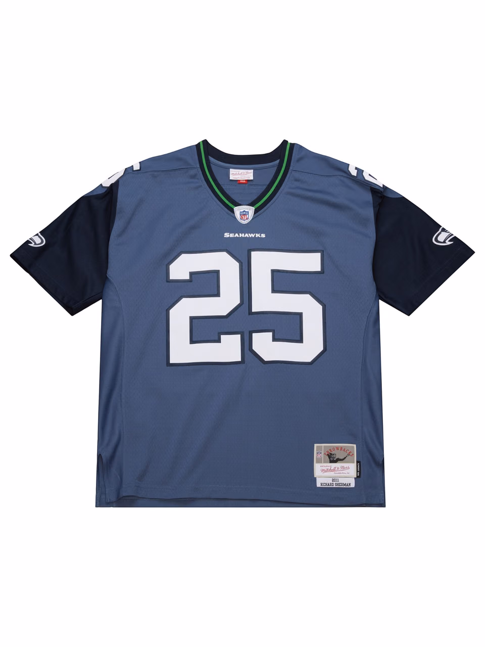Richard Sherman #25 Seattle Seahawks 2011 Legacy Throwback NFL Jersey Blue view 2