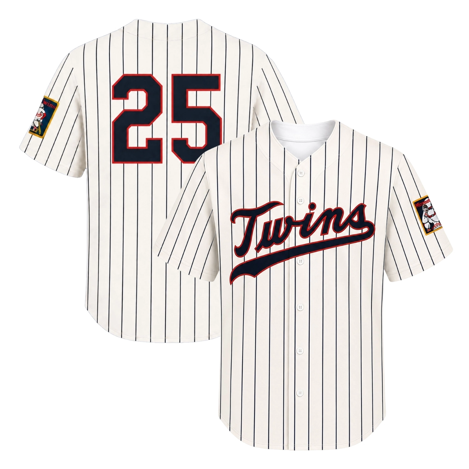 Byron Buxton Twins Jersey Bold Cream Retro Pinstripe 2026
