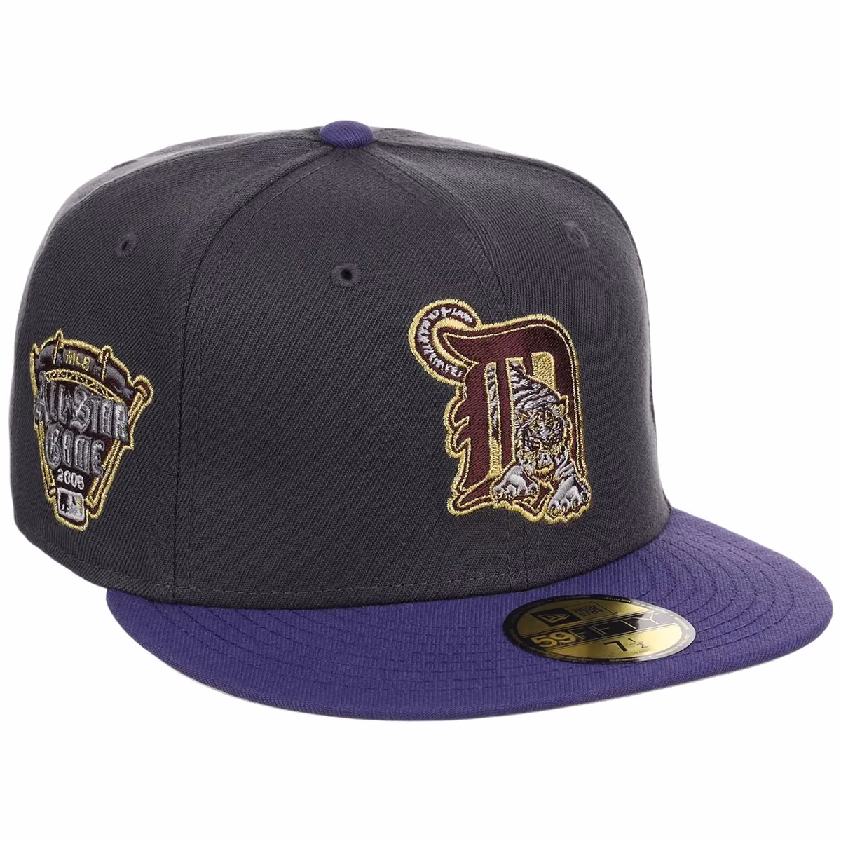 Detroit Tigers MLB Midnight Orchid New Era 59FIFTY front view
