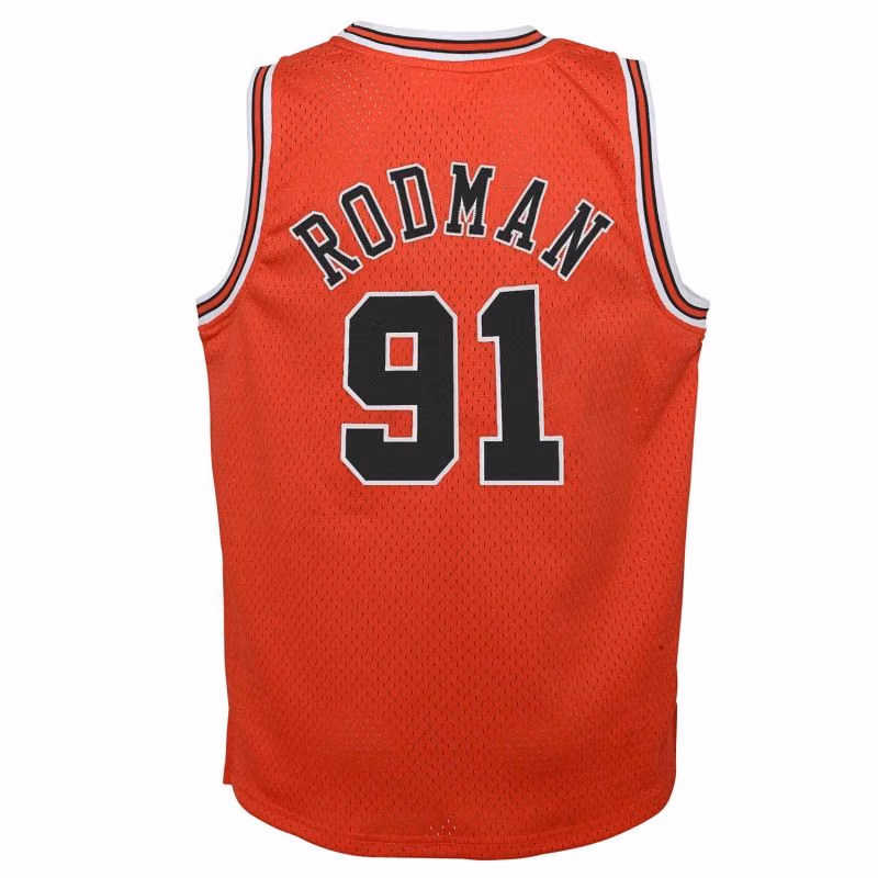 Dennis Rodman #91 Chicago Bulls 1997-98 Youth Swingman NBA Jersey (YOUTH) view 3