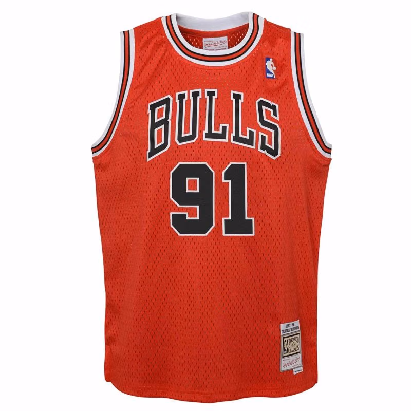 Dennis Rodman #91 Chicago Bulls 1997-98 Youth Swingman NBA Jersey (YOUTH) view 2