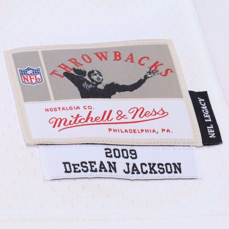 DeSean Jackson #10 Philadelphia Eagles 2009 Legacy Throwback NFL Jersey White view 3